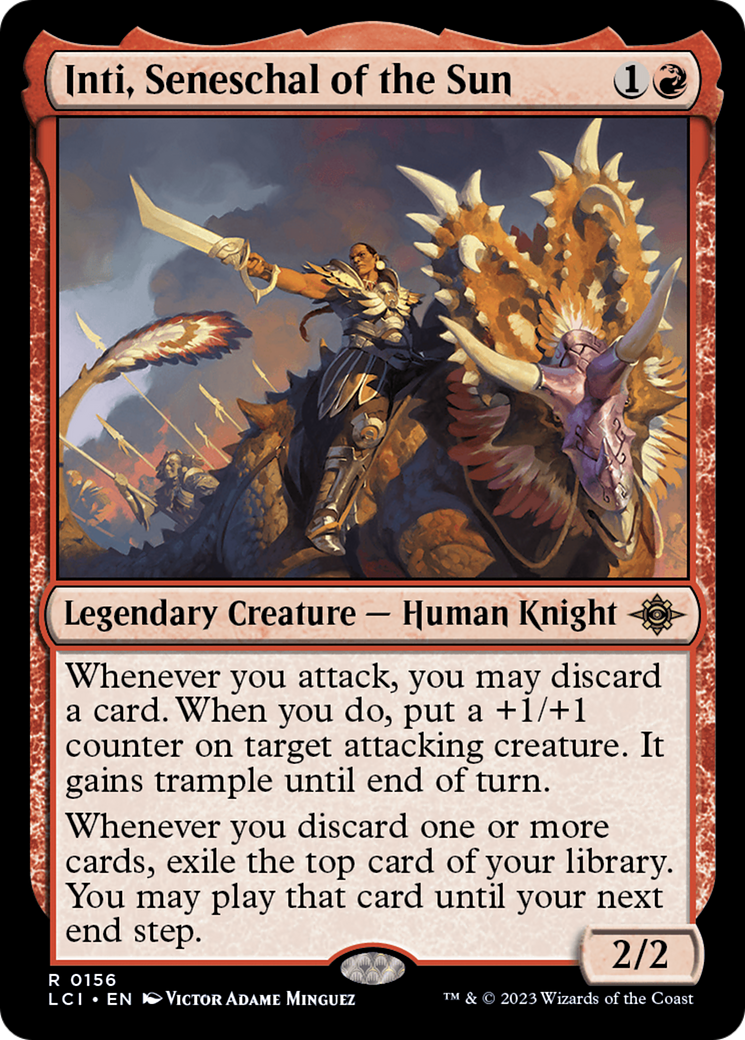 mtg you may play the top card of your library Inti, Seneschal of the Sun [The Lost Caverns of Ixalan] – Shop DMDave