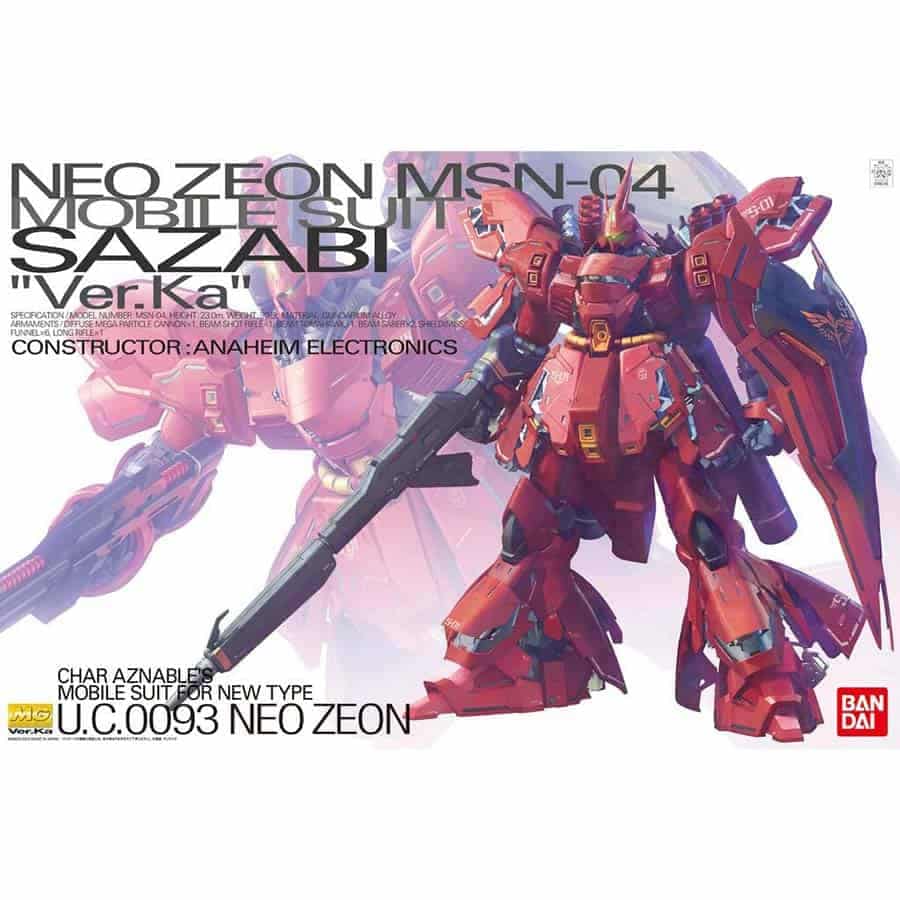 BANDAI HOBBY MG: CHAR'S COUNTERATTACK: SAZABI (VER. KA) (1:100) (GUNPLA MODEL KIT)