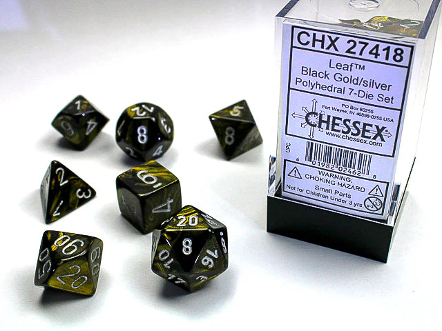 Leaf™ Polyhedral Black Gold with Silver