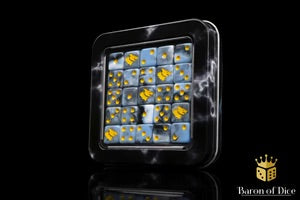 Snow Direwolf Dice - Round Corner (25)