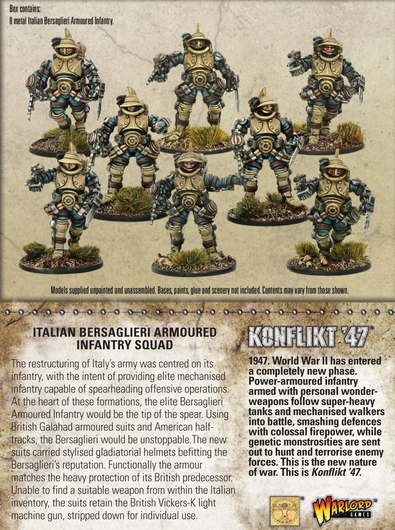 Konflikt ‘47 Italian Bersaglieri Armoured Infantry Squad