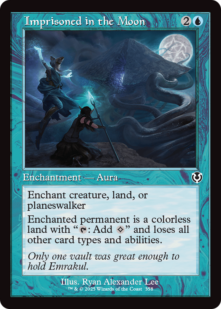 mtg modern masters 2017 cards Imprisoned in the Moon (Retro Frame) [Innistrad Remastered] – Shop DMDave