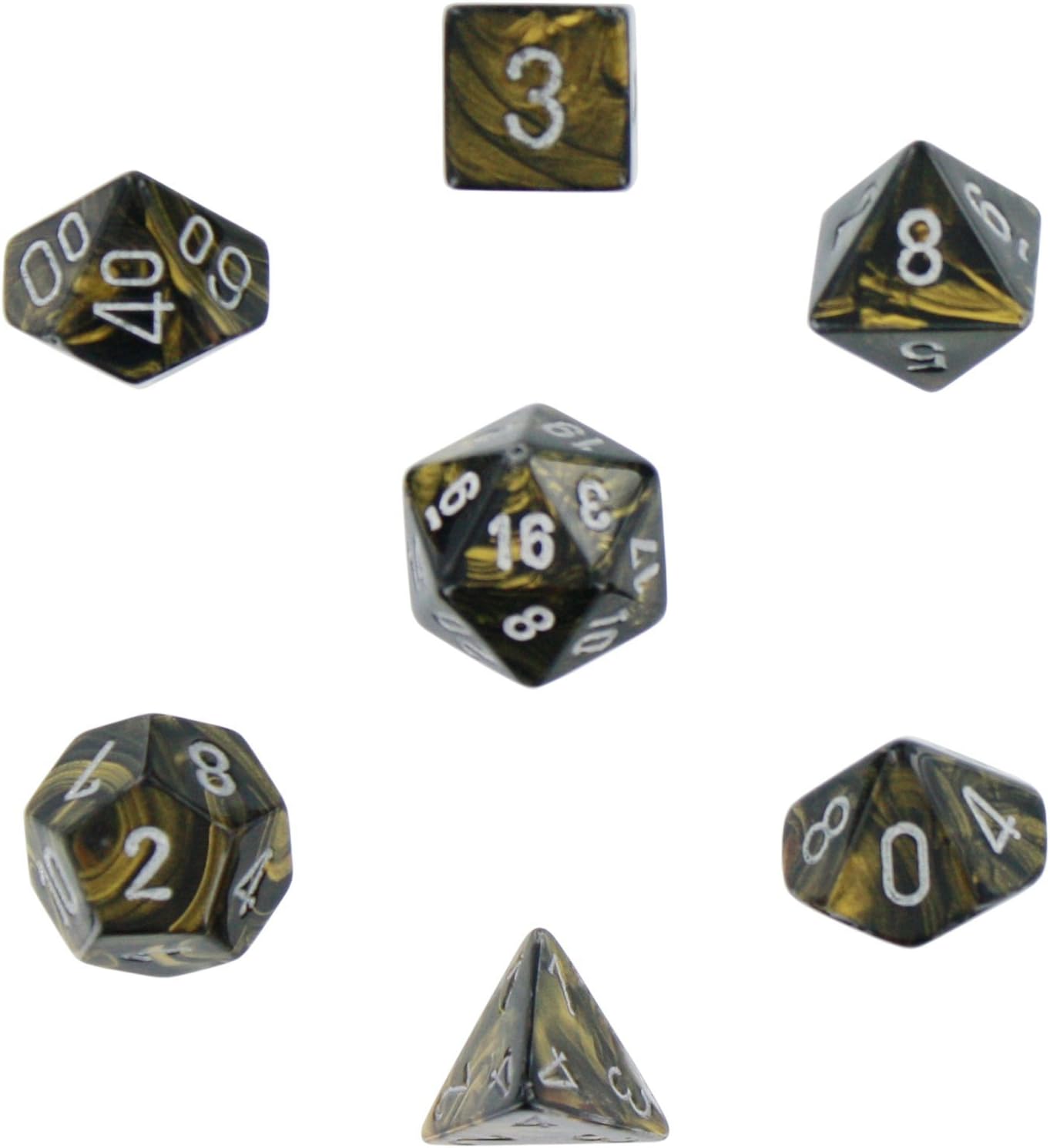 Leaf™ Polyhedral Black Gold with Silver