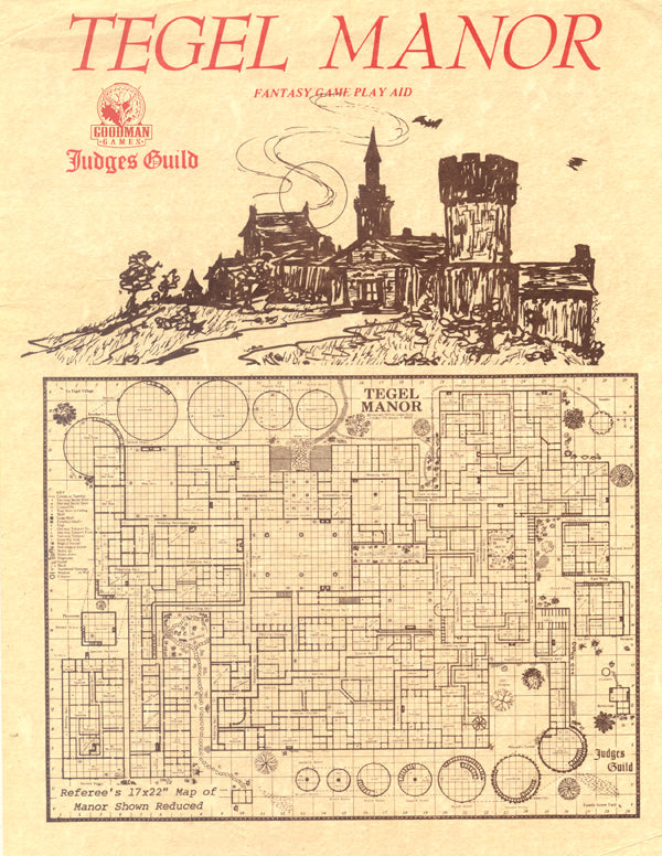 Tegal Manor (Fantasy Game Play Aid)