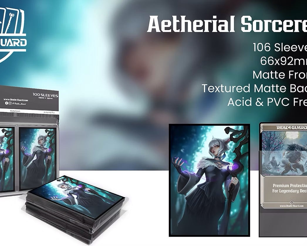 Realm Guard: Aetherial Sorceress Card Sleeves