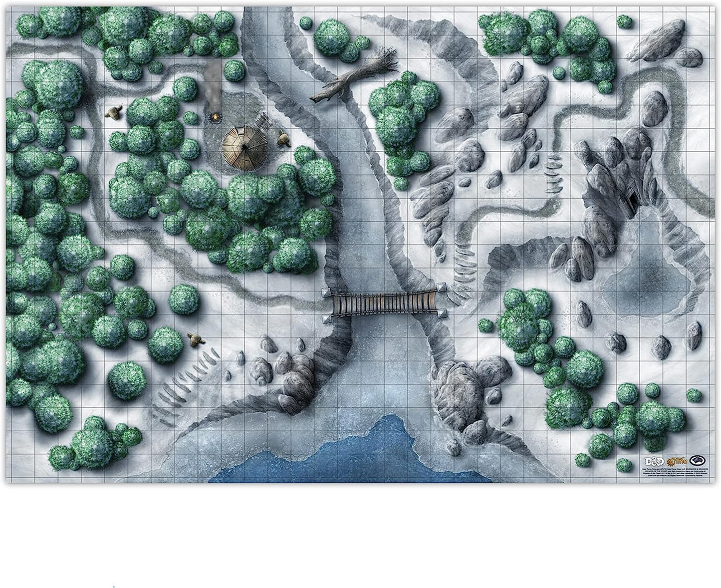Gale Force Nine D&D: Icewind Dale Encounter: 2 Map Set - (2X 20x30) - GF9's Official Dungeons & Dragons Tapletop Maps