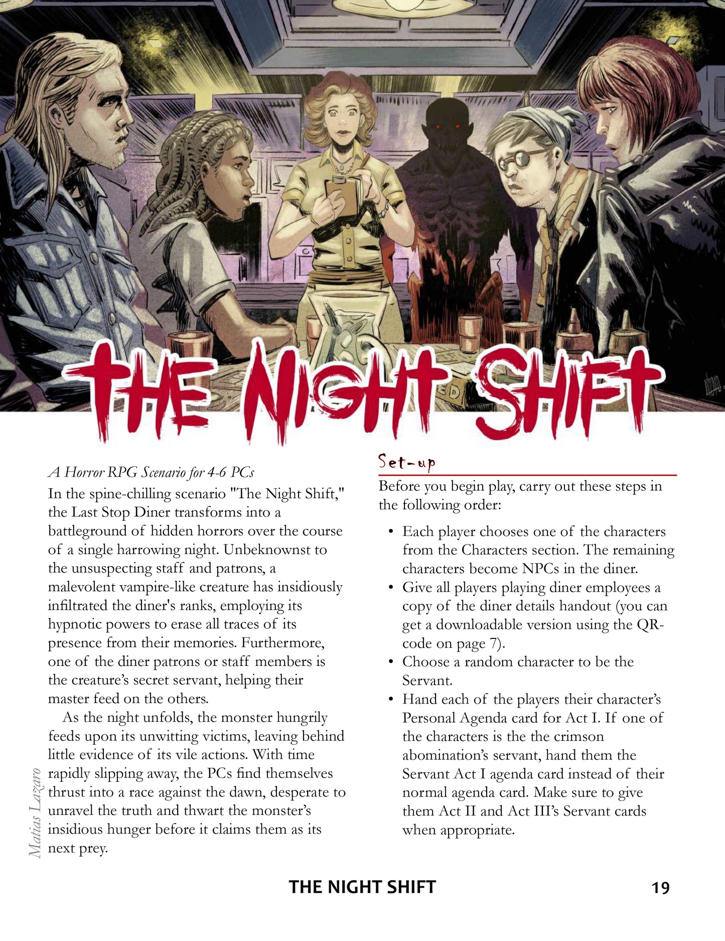 The Diner — A Scenario Book for the Horror RPG (PDF Only)