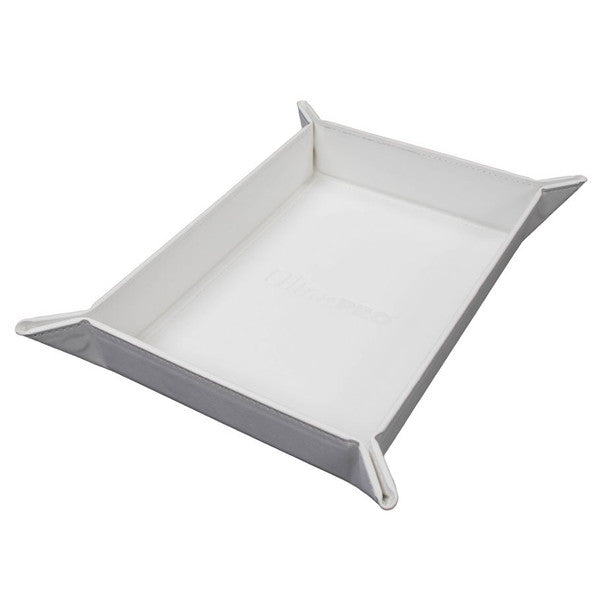 Foldable Dice Tray: Vivid: White