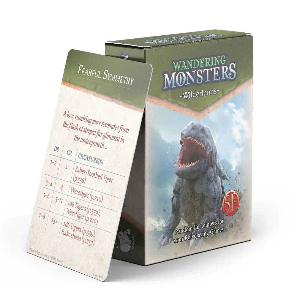 Wandering Monsters: Wilderlands: Card deck