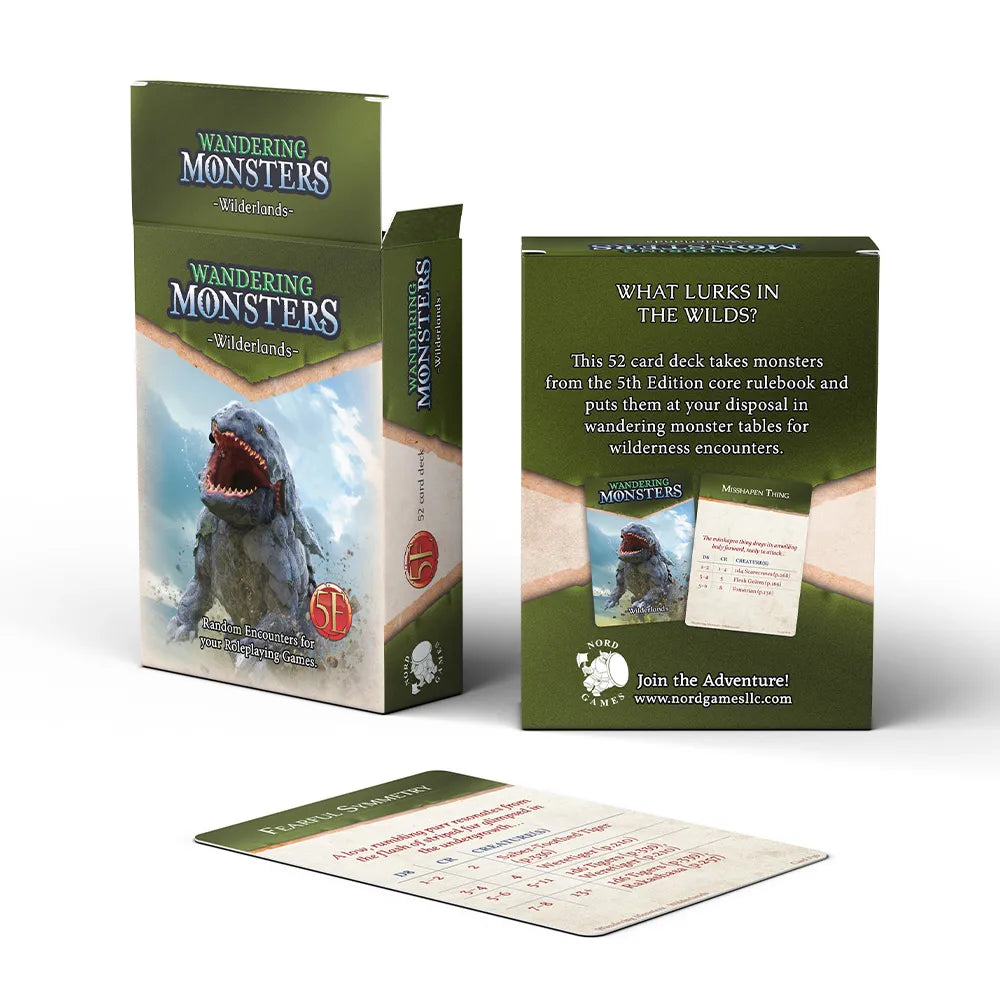 Wandering Monsters: Wilderlands: Card deck