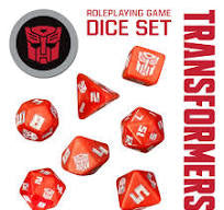 Transformers RPG Dice set red