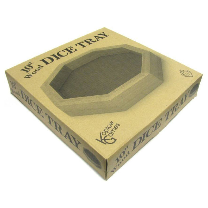 10” Wood Dice Tray