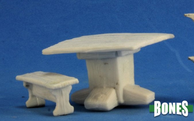 TABLE AND BENCH