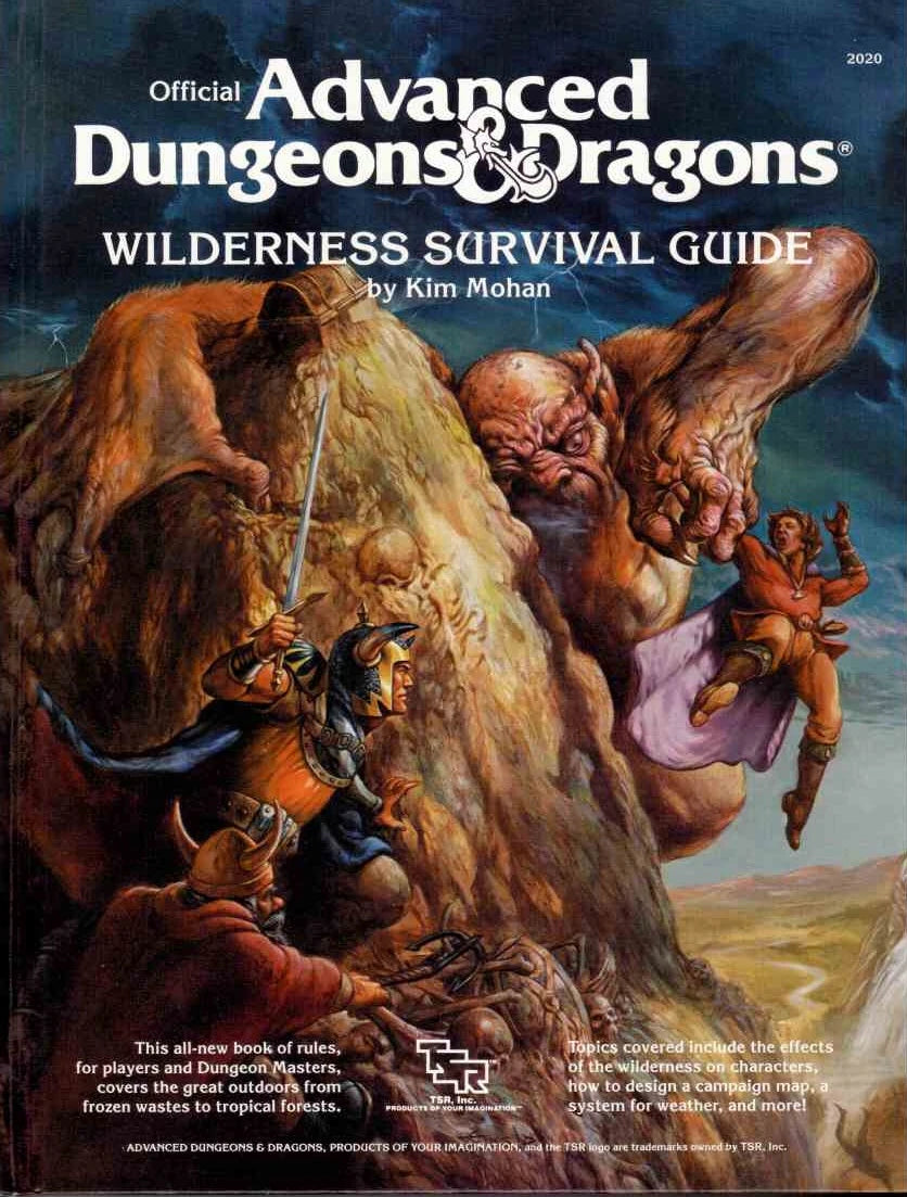 USED Advanced Dungeons and Dragons 1st Edition Wilderness Survival Guide