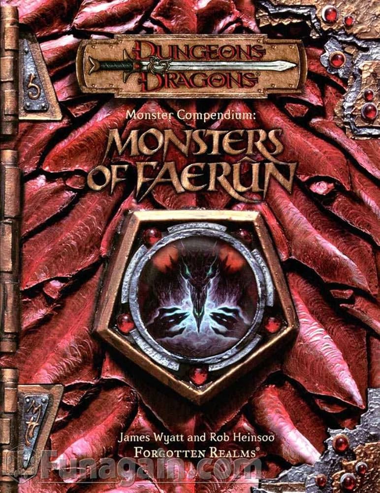 USED Dungeons and Dragons 3.5 Edition Monsters of Faerun (Softcover)