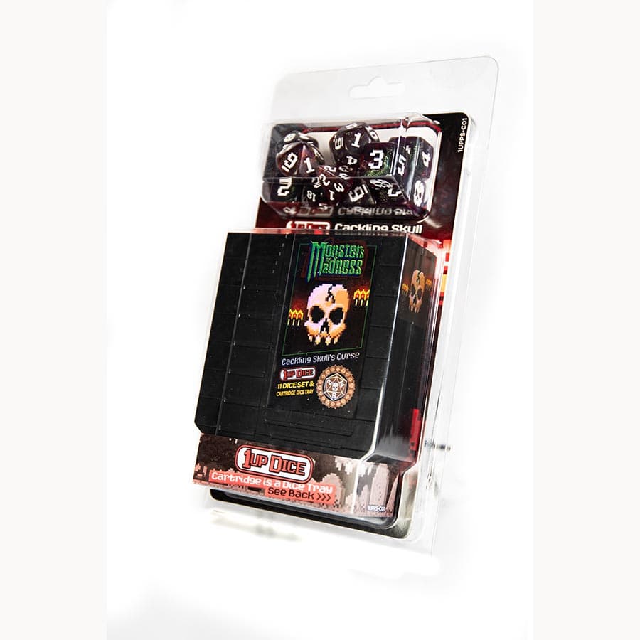 ONE-UP DICE: POLYHEDRAL CARTRIDGE 7CT SETS: CACKLING SKULL