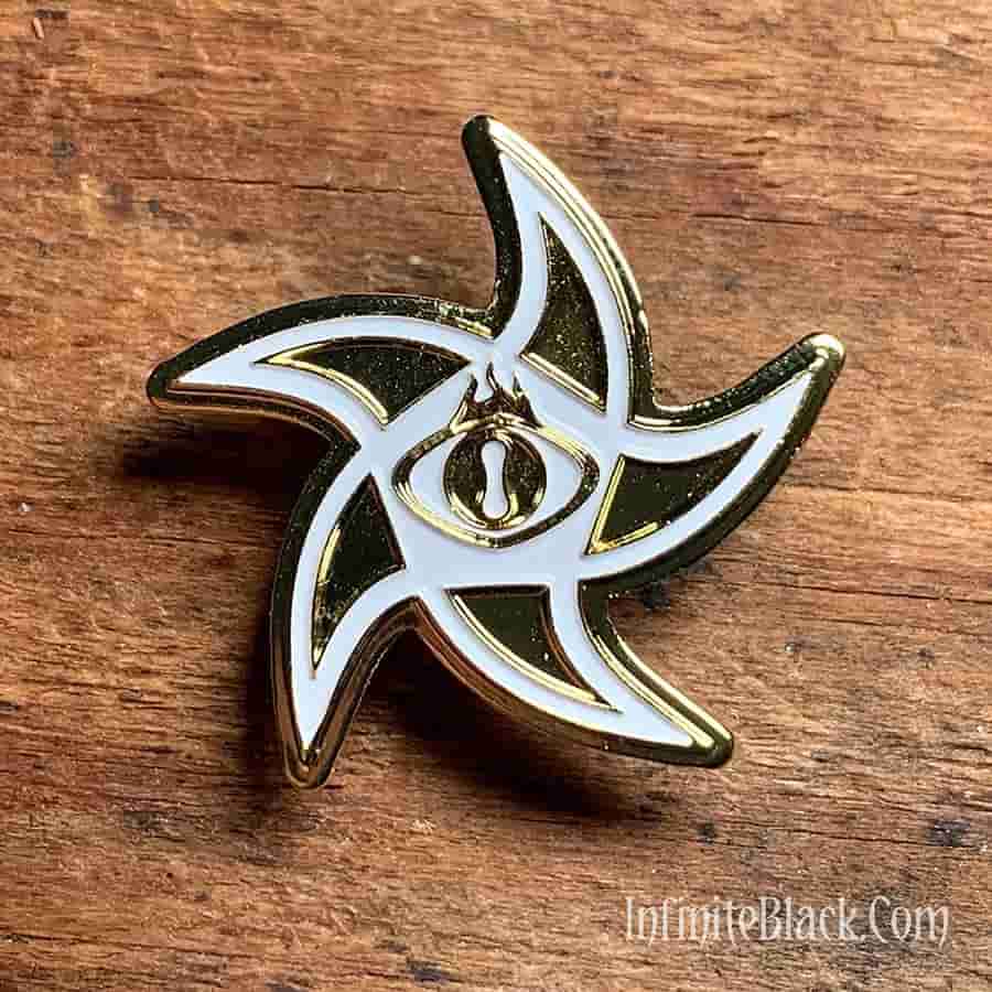 INFINITE BLACK: ASTRAL ELDER SIGN ENAMEL PIN