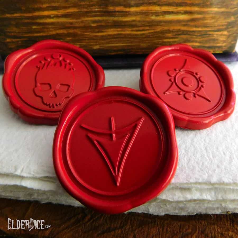 INFINITE BLACK: UNSPEAKABLE TOMES RED WAX PIN SET