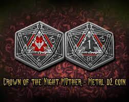 INFINITE BLACK: Crown of the Night Mother d2 Coin