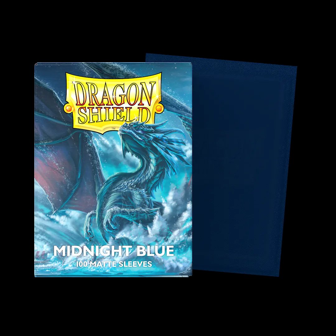 DRAGON SHIELD SLEEVES: MATTE MIDNIGHT BLUE (BOX OF 100)