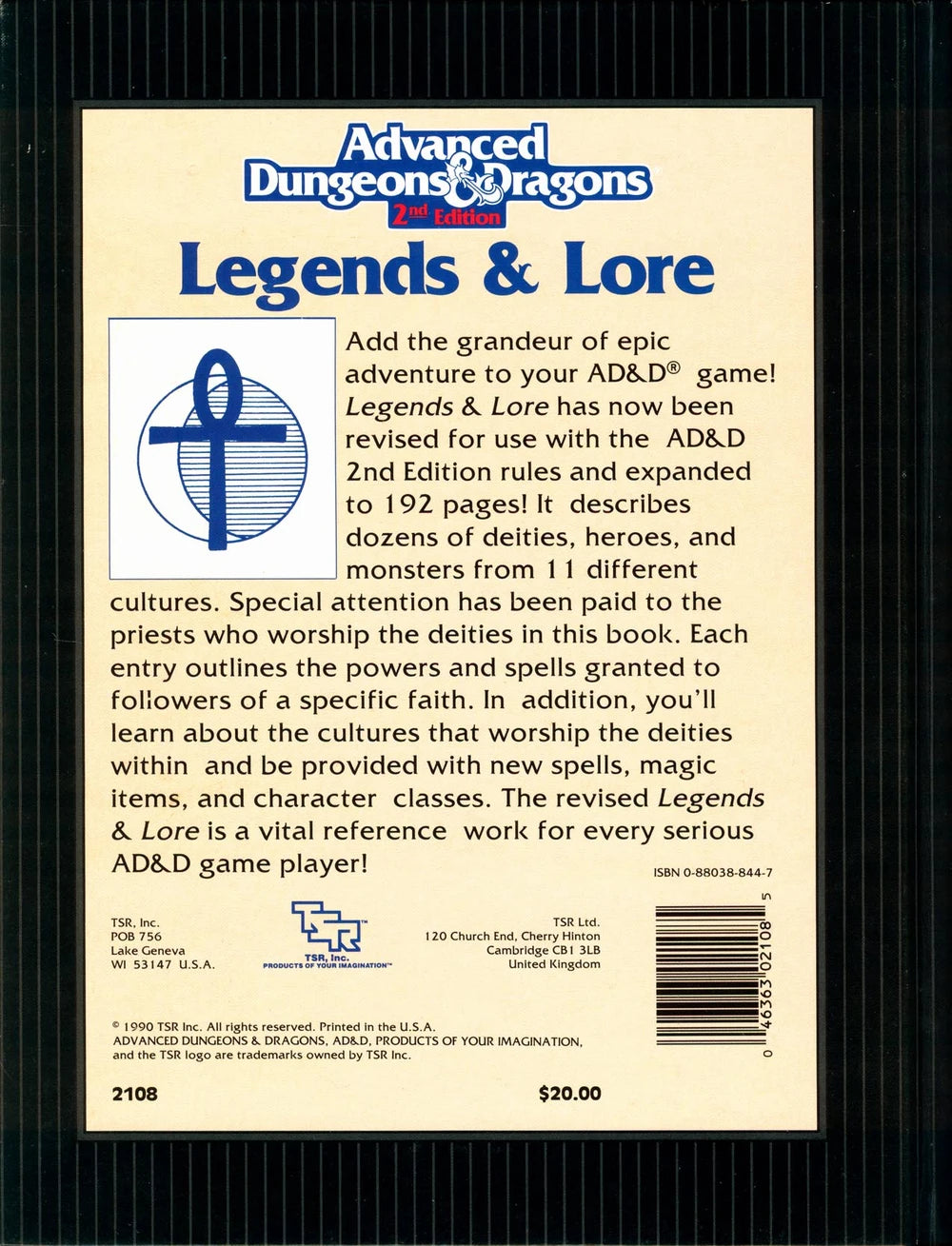 Used D&D Legends & Lore (2nd edition)