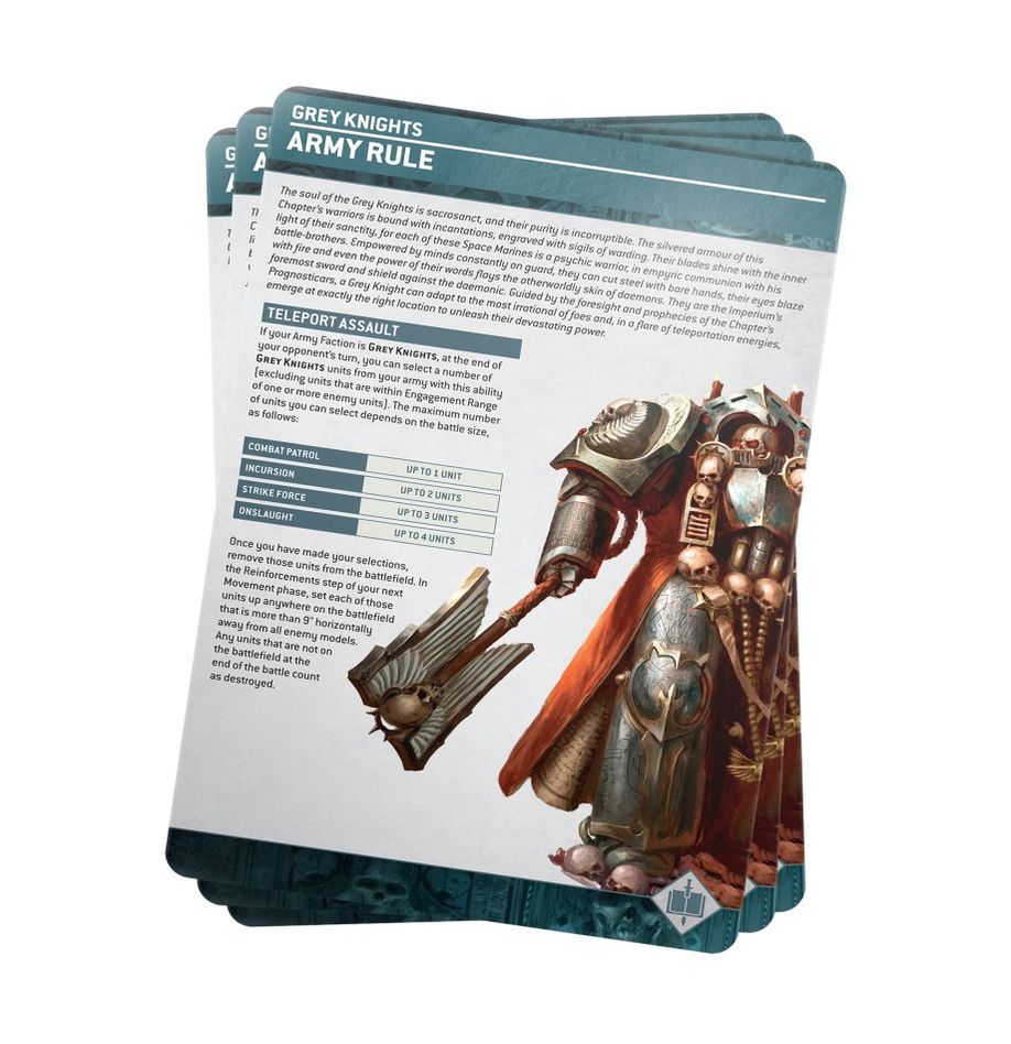 INDEX CARDS: GREY KNIGHTS (ENG)