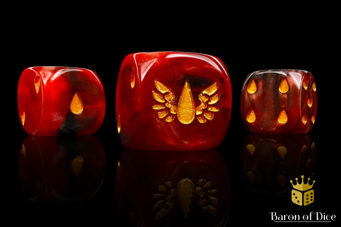 Blood Drop Dice - Round Corner (25)