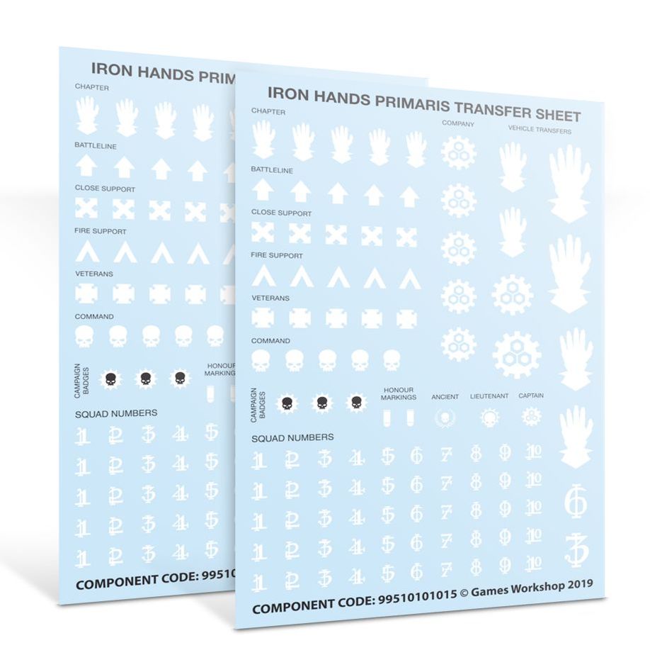 IRON HANDS PRIMARIS UPGRADES & TRANSFERS