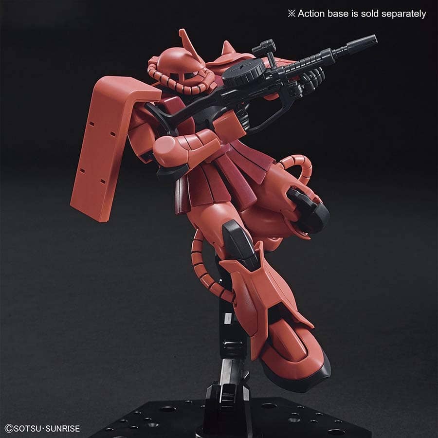 BANDAI HOBBY HGUC: MOBILE SUIT GUNDAM: MS-06S CHAR'S ZAKU II (1:144) (MODEL 234) (GUNPLA MODEL KIT)