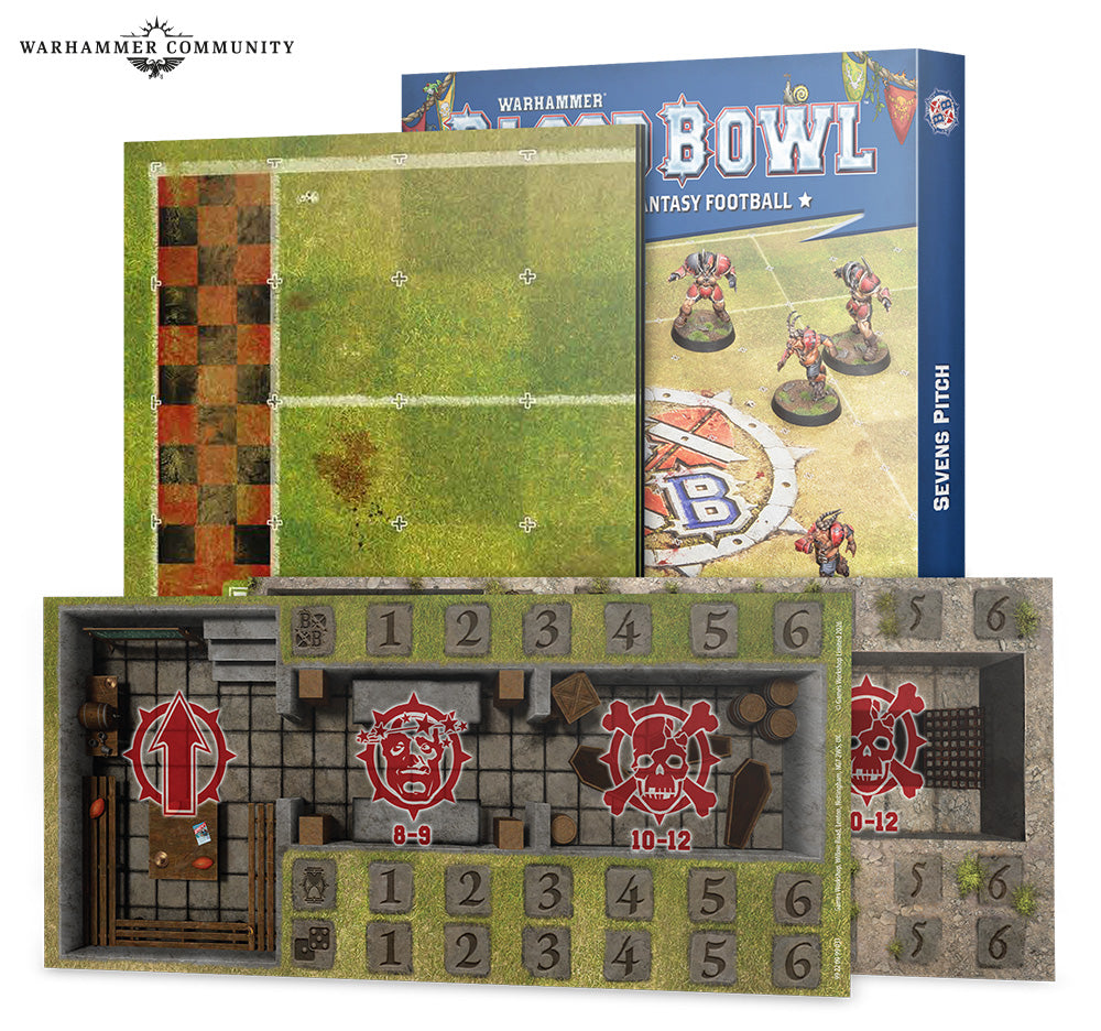 Blood Bowl – Sevens Pitch: Double-sided Pitch and Dugouts