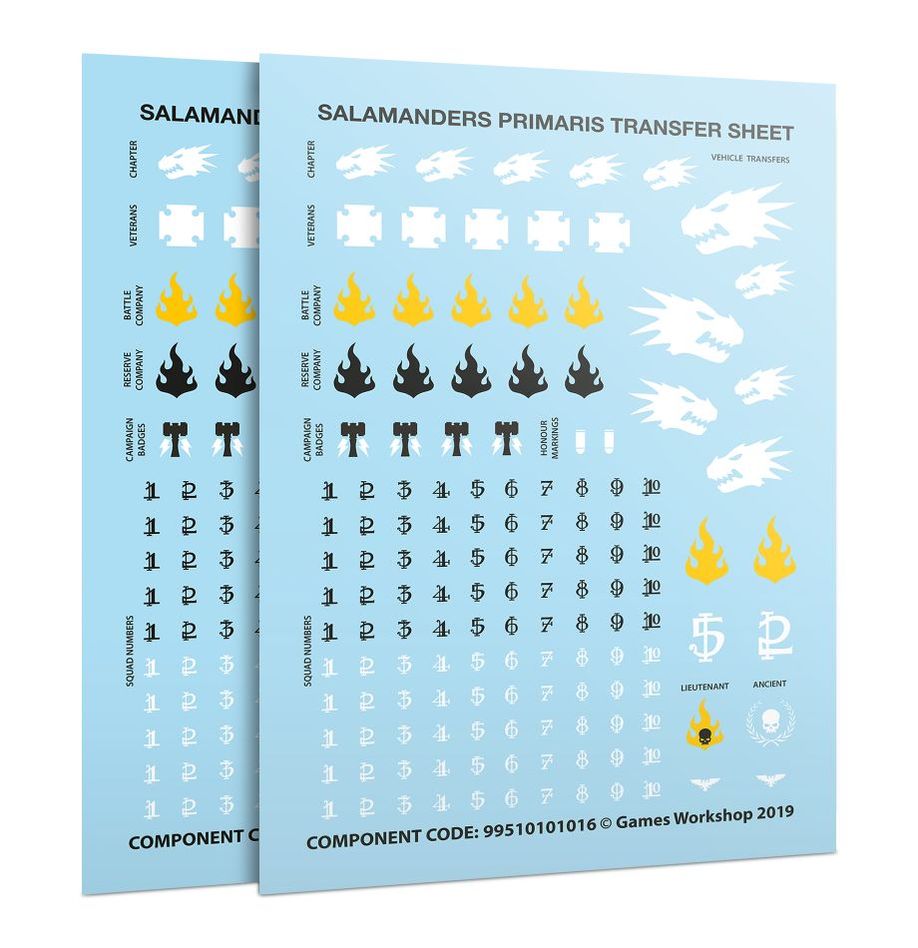 SALAMANDERS PRIMARIS UPGRADES & TRANSFRS
