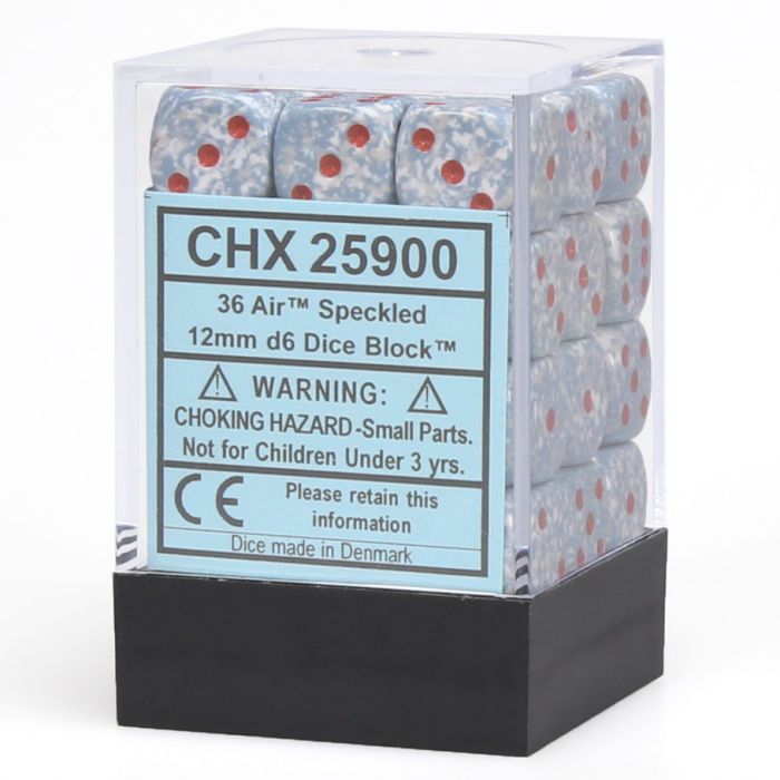 d6 Cube 12mm Speckled Air (36)