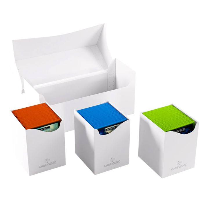 Deck Box: Triple Deck Holder 300+ White