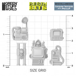 Computer Terminals with Skulls 1:48