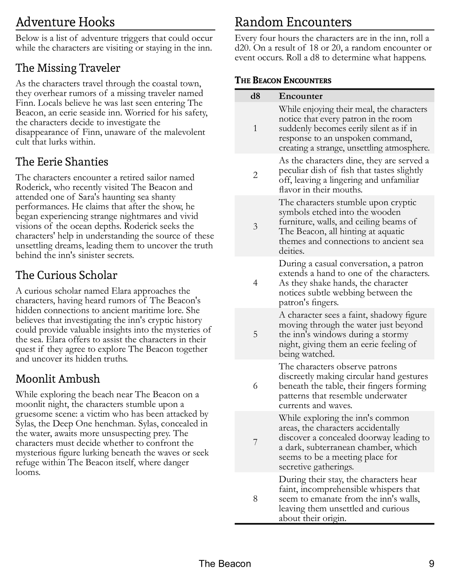 Just Passing Through: 20 Inns and Taverns for Any Fantasy RPG (PDF Only)