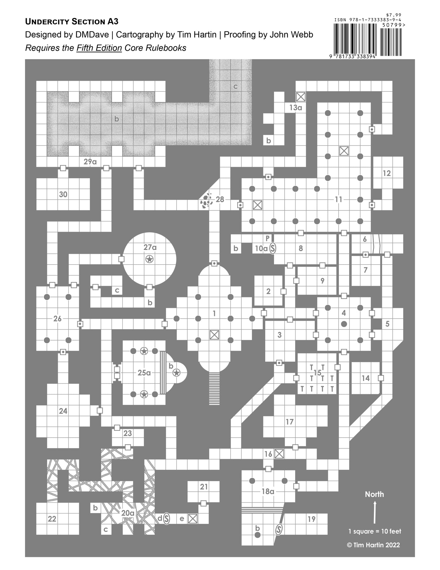 D&D 5e: Undercity Section A2 Megadungeon (PDF Only)
