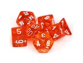 7-Set Cube Translucent Orange/White