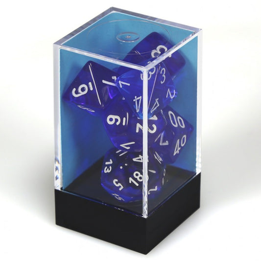 7-Set Cube Translucent Blue/White