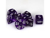 7-Set Cube Translucent Purple/White