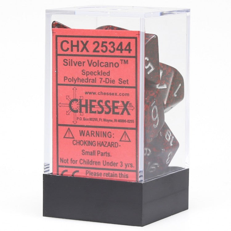 Speckled® Polyhedral Silver Volcano™ 7-Die set
