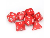 7-Set Cube Opaque Red/White