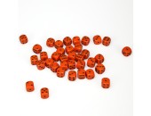d6 Cube 12mm Opaque Orange/Black (36)
