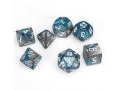 Gemini® Polyhedral Steel-Teal/white 7-Die set