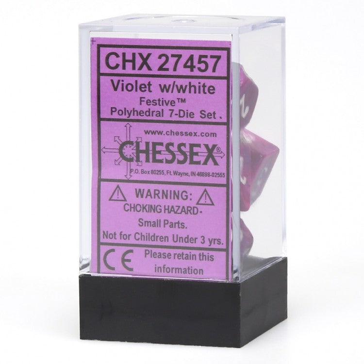 Festive® Polyhedral Violet with White