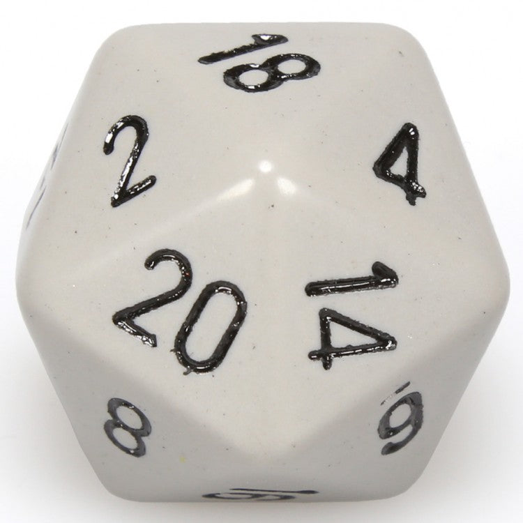 Chessex D20: Dark Grey/Black