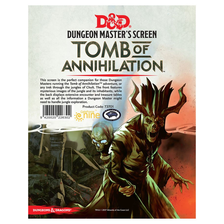 Dungeons & Dragons Fifth Edition: Tomb of Annihilation DM Screen