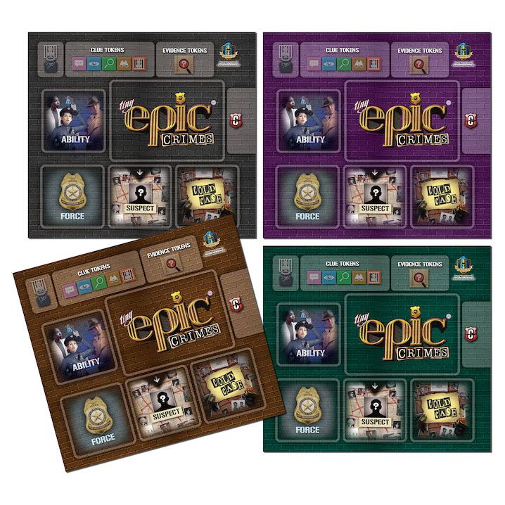 Tiny Epic Crimes: Detective Mats (4)