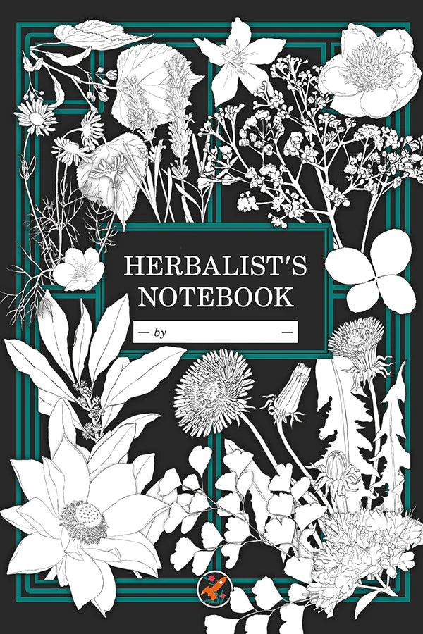 HERBALIST'S PRIMER NOTEBOOK SPIRALBOUND - BLACK AND WHITE