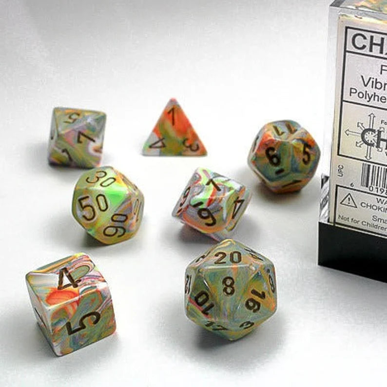 FESTIVE® POLYHEDRAL VIBRANT/BROWN 7-DIE SET