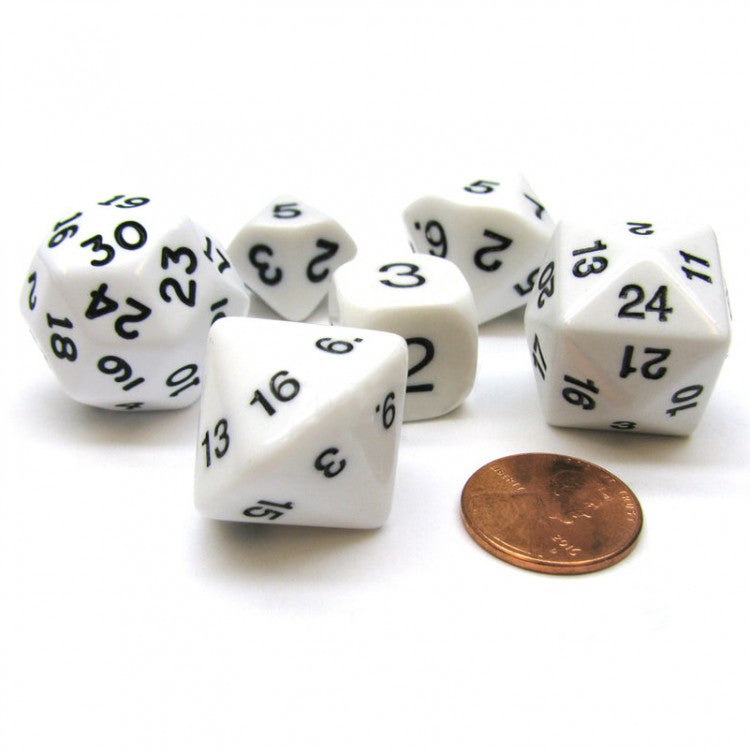 Koplow Games: Who Knew? Dice Sets - Blue w/ White – Level One Game Shop